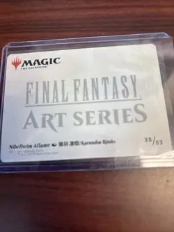 Nibelheim Aflame Art Card (Gold-Stamped Signature) - Art Series: FINAL FANTASY - Image 2
