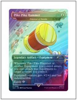 1x Piko Piko Hammer - Hammer of Nazahn, Foil, Secret Lair Sonic, MTG NM - Image 1