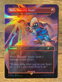 Magic MTG Final Fantasy Vivi's Thunder Magic #1871 Secret Liar *FOIL* Rare - Image 1