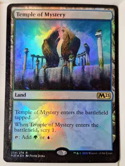Temple of Mystery - FOIL - Magic 2021 Core Set M21 - Magic the Gathering MTG - Image 1
