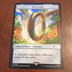 1x Treasure Token (Ring), Secret Lair Sonic the Hedgehog, Magic MTG NM - Image 1