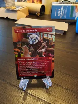FOIL Dockside Extortionist Borderless MTG Magic the Gathering Signed by Artist - Image 1