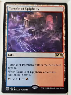 Temple of Epiphany - Magic 2021 Core Set M21 - Magic the Gathering MTG Nice! - Image 1