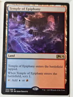 Temple of Epiphany - Magic 2020 Core Set M20 - Magic the Gathering MTG Nice! - Image 1