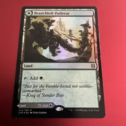 FOIL Branchloft Pathway Boulderloft Pathway Zendikar Rising ZNR MTG NM/M - Image 1