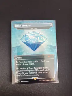 Chaos Emerald Light Blue 7036 (Lotus Petal) MTG Sonic The Hedgehog Secret Lair - Image 4