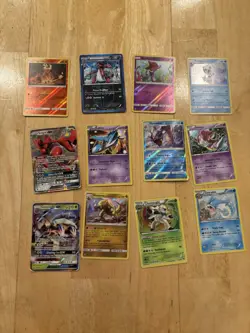 Lot 4 Pokemon 12 Pokemon TCG Trading Cards Collection See Photos - Image 1