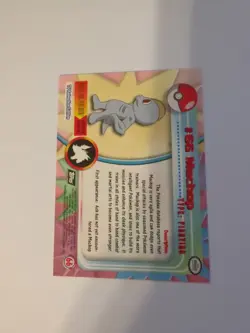 Topps Machop #66 Black Logo NM/LP TV Animation Series 1, Pokemon - Image 2