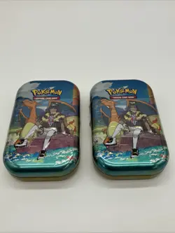 POKEMON Crown Zenith Mini Tin Leon Charizard New Sealed (Lot Of 2) - Image 1