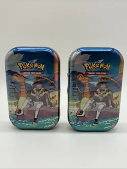 POKEMON Crown Zenith Mini Tin Leon Charizard New Sealed (Lot Of 2) - Image 3