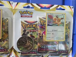 Pokemon Sword & Shield, Astral Radiance 3-Pack Blister Eevee & Sylveon, Lot of 2 - Image 3