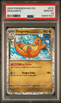2025 POKEMON M24 EN-MCDONALD'S COLLECTION 012 DRAGONITE PSA 10 - Image 1