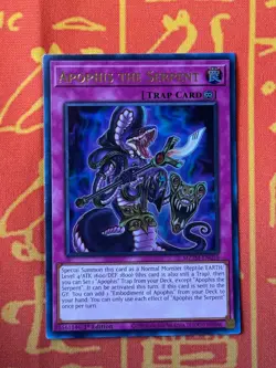 YUGIOH APOPHIS THE SERPENT ULTRA RARE NM MZTM-EN010 NA PRINT - Image 1