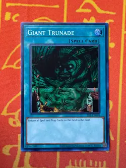 YUGIOH GIANT TRUNADE SUPER RARE NM SRL-EN048 25TH ANNIVERSARY REPRINT - Image 1