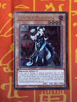YUGIOH CHAMBER DRAGONMAID ULTIMATE RARE EXCELLENT OP28-EN002 - Image 1