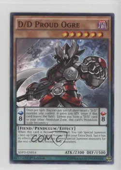 D/D Proud Ogre 1st Ed. YuGiOh Pendulum Domination Structure Deck #SDPD-EN014 0b5 - Image 1