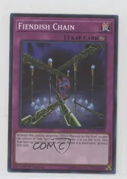 Fiendish Chain 1st Ed. YuGiOh Starter Deck: Link Strike #YS17-EN039 00jz - Image 1