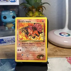 Pokemon Trading Card Brock's Vulpix Gym Challenge 37/132 W Promo Stamp - Image 1