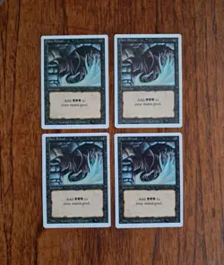 MTG Magic the Gathering Dark Ritual Revised Edition x4 Playset HP Heavy Play - Image 2