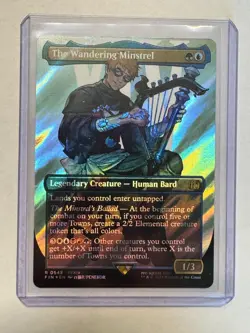 The Wandering Minstrel (Borderless) (Surge Foil) Final Fantasy Foil - Image 1