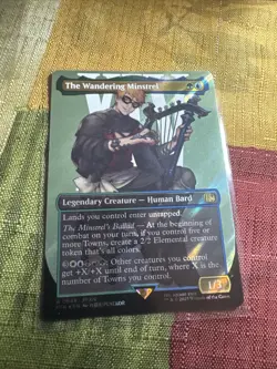 The Wandering Minstrel (Borderless) (Surge Foil) Final Fantasy Foil - Image 1