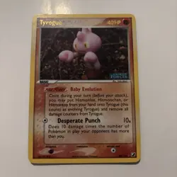 Tyrogue 33/115 Rare Reverse Holo Ex Unseen Forces 2005 Pokemon Card LP - Image 1
