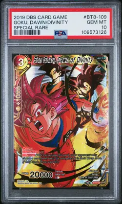 2019 Dragon Ball Super Card Game Divinity Goku, Dawn Special Rare PSA 10 - Image 1