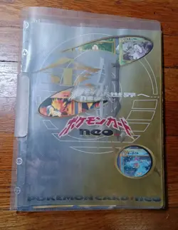1999 Pokemon Japanese Neo Genesis Series 1 Promo 9-card Set Binder Excellent - Image 1