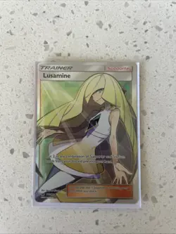 Pokemon TCG Lusamine Crimson Invasion Holo Full Art Ultra Rare Card 110/111 - Image 1