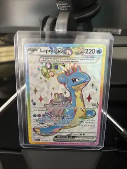Pokemon TCG Lapras EX Stellar Crown Holo Card 158/142 Sv07 - Image 1