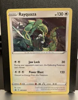 Pokemon TCG Rayquaza SWSH029 Black Star Promo Holo Card Crown Zenith - Image 1