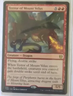 MTG Terror of Mount Velus Theros Beyond Death Regular Rare - Image 1