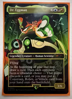 1x Dr. Eggman, Foil, Secret Lair Sonic the Hedgehog, MTG NM - Image 1
