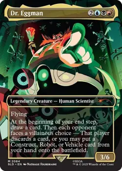 1x Dr. Eggman, Secret Lair Sonic the Hedgehog, Magic MTG NM - Image 1