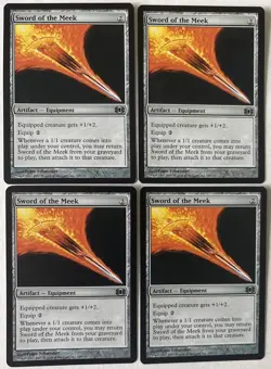 4x Sword of the Meek - NM Playset -Future Sight MTG Artifact Equipment Commander - Image 1