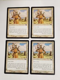 MTG Playset 4x Serra Zealot (Urza's Saga/White/C) - BGM - Image 1