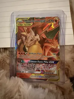 Charizard & Braixen GX 22/236 Cosmic Eclipse Ultra Rare Holo Pokemon Card LP - Image 1
