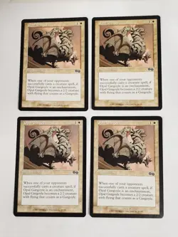 MTG Playset 4x Opal Gargoyle (Urza's Saga/White/C) - BGM - Image 1