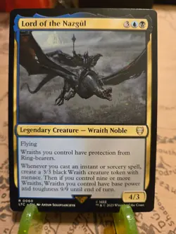MTG Lord of the Nazgul Commander: the Lord of the Rings Regular Rare NM - Image 1