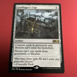Grafdigger's Cage #227 (NM) Core Set 2020 M20 Magic MTG - Image 1