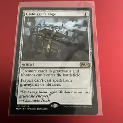 Grafdigger's Cage #227 (NM) Core Set 2020 M20 Magic MTG - Image 3
