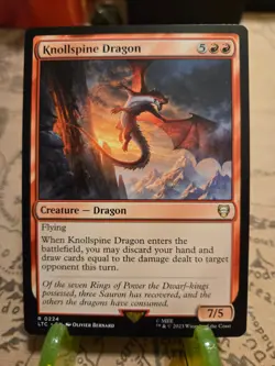 MTG Knollspine Dragon Commander: the Lord of the Rings Regular Rare NM - Image 1