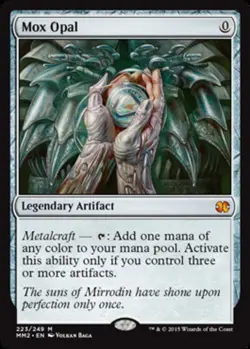 MTG Mox Opal, Moderate Play, English Modern Masters 2015 - Image 1