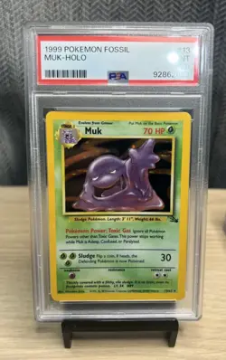 PSA 9 MUK - Fossil 13/62 Holo - 1999 Pokemon Card TCG Mint - Image 1