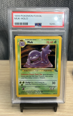 PSA 9 MUK - Fossil 13/62 Holo - 1999 Pokemon Card TCG Mint - Image 3
