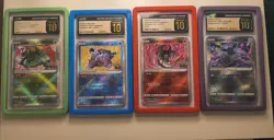 Radiant Charizard Venusaur Blastoise Eve CGC 10 PRISTINE Pokemon Go Cards - Image 1