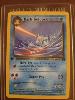 Dark Golduck 37/82 Uncommon 1st Edition Pokemon TCG Team Rocket Excellent Cond - Image 1