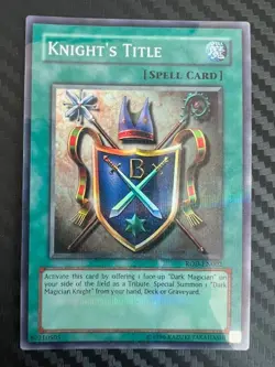 Yugioh Knight's Title ROD-EN002 Parallel Rare Unlimited Edition VLP - Image 1