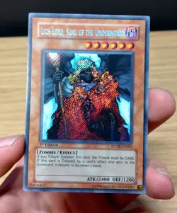 Lich Lord, King of the Underworld FOTB-EN062 Secret 1st VLP Yugioh - Image 1