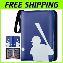 High-Capacity 9-Pocket Trading Card Binder - Show Off Your Collection in Blue - Image 1